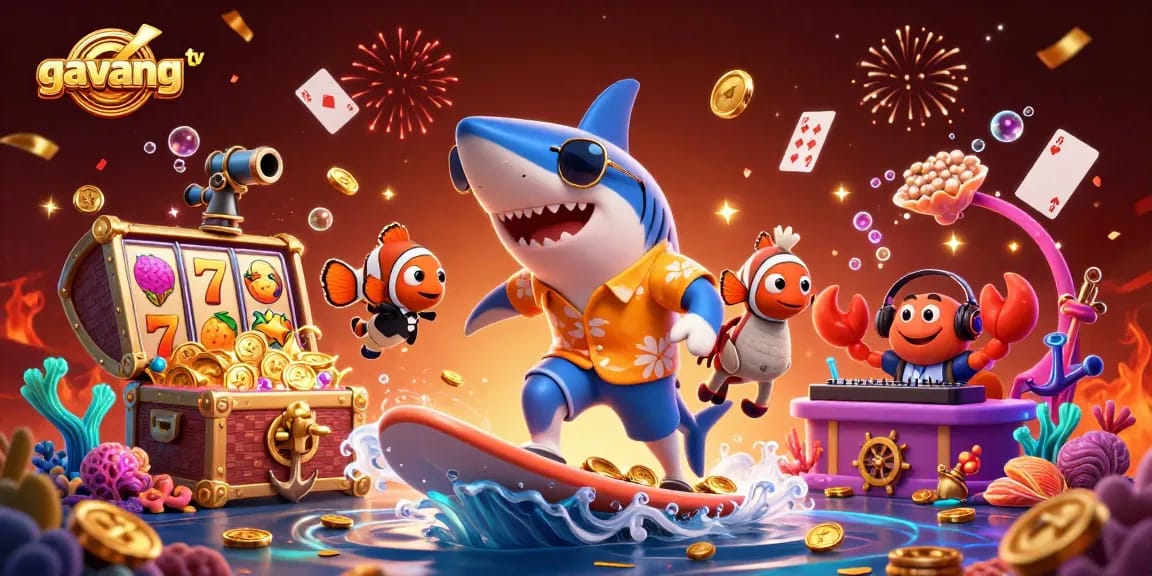Experience thrilling wins with gavang tv in a vibrant 3D casino undersea adventure.