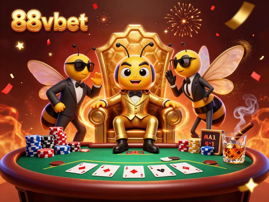Experience thrilling poker moments at 88vbet with our lively casino scene featuring unique characters.