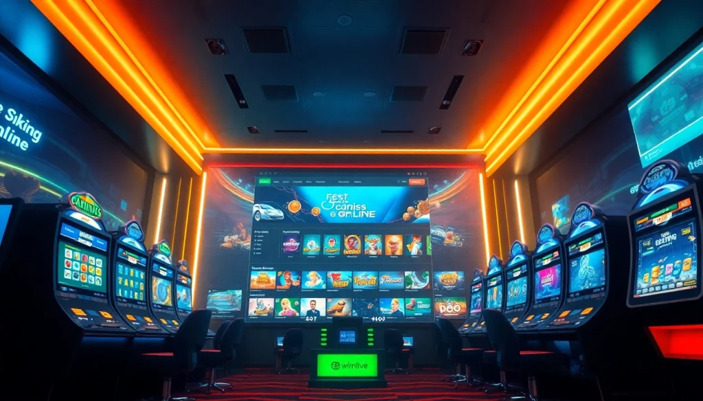 Experience the excitement of 98winwin.live with a dynamic online gaming interface showcasing top games and promotions.