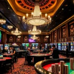 Players engaging in thrilling games at TK88 Casino's vibrant gambling hall.