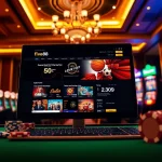Experience the thrill of online gaming with five88 com at a luxurious casino setup, featuring betting options.