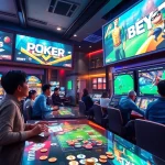 SBOBET.dance vibrant online betting scene showcasing live poker and casino games.