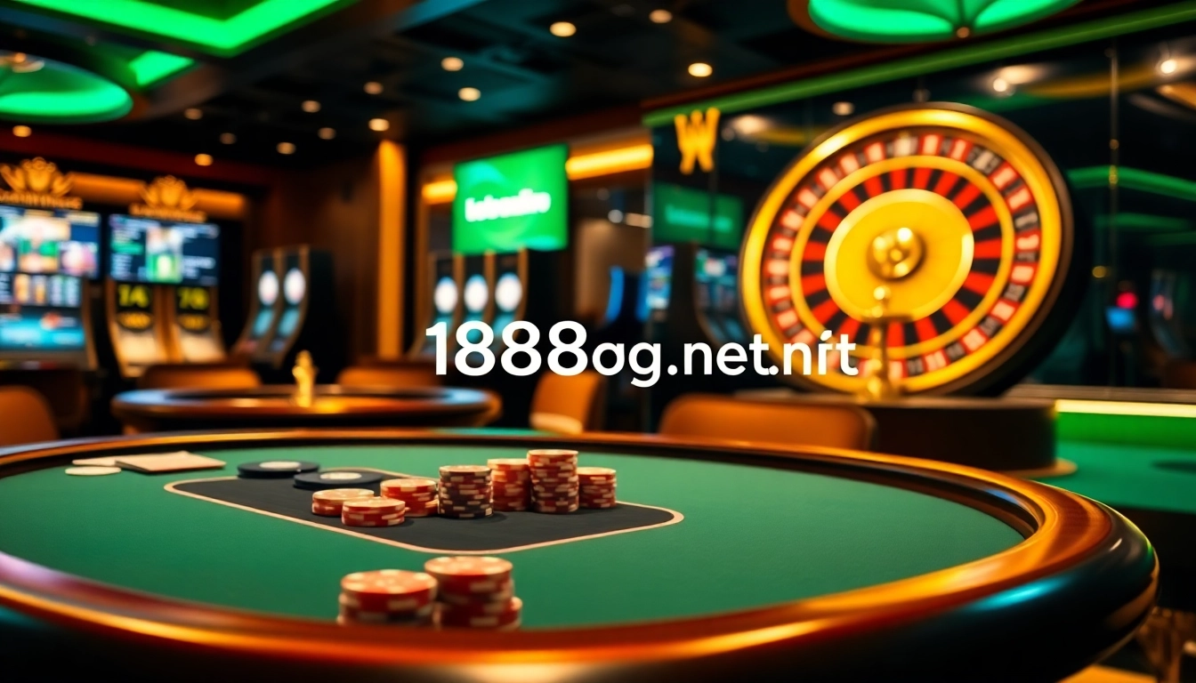 Experience the thrill of online gambling at loto188.gb.net with vibrant casino visuals.