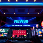 Experience the excitement of online betting at new88go.com, showcasing vibrant gaming interfaces.