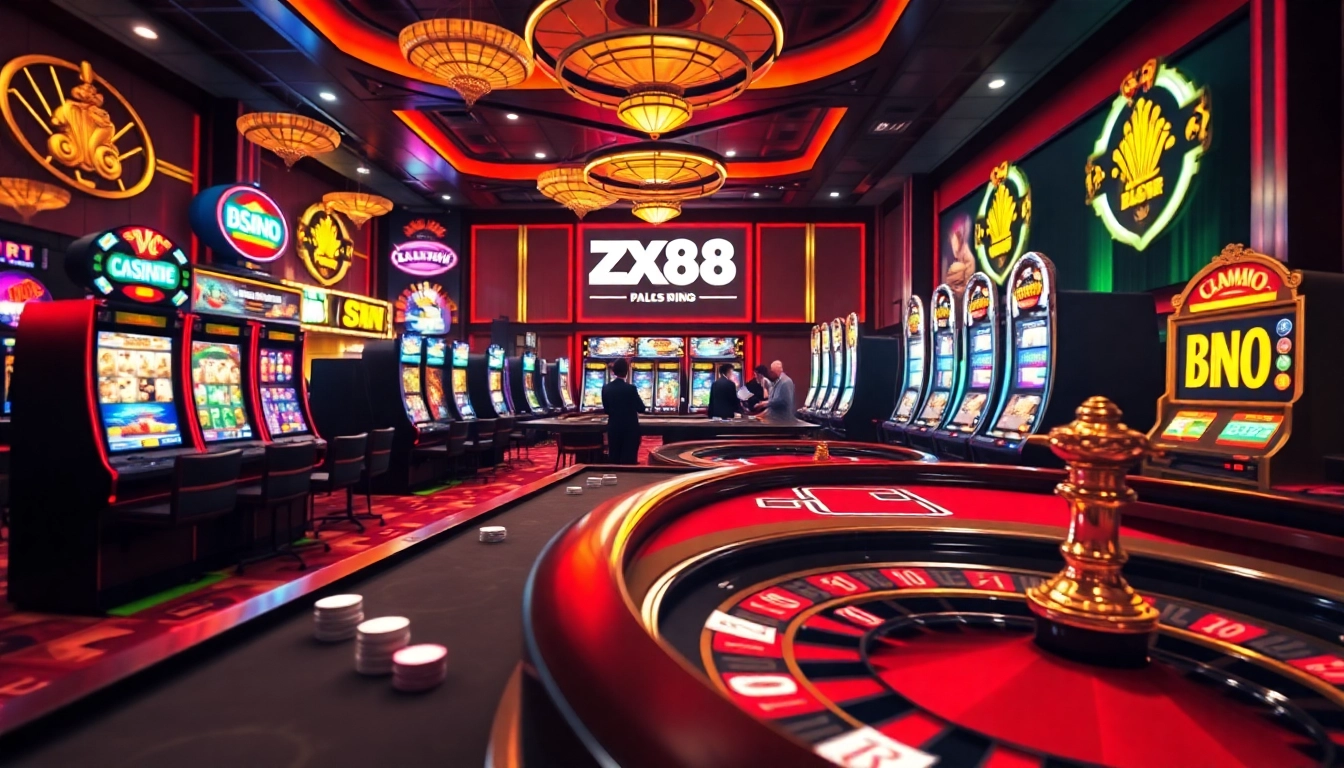 Experience thrilling online gambling with ZX88 at vibrant casino tables and exciting slot machines.
