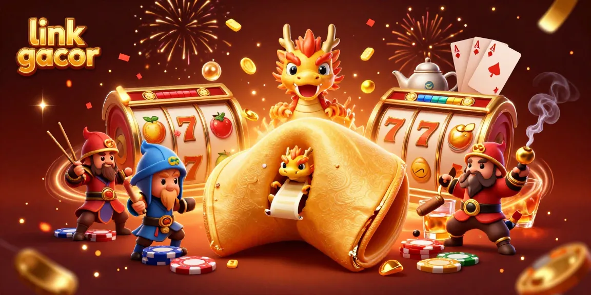 Engage with exciting link gacor experiences featuring vibrant slot reels and fortune dragon in a dynamic casino scene.