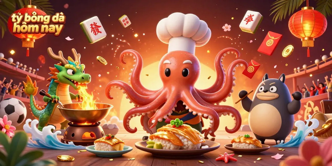Bet on tỷ lệ bóng đá hôm nay with an epic sports-themed 3D illustration featuring dynamic characters.