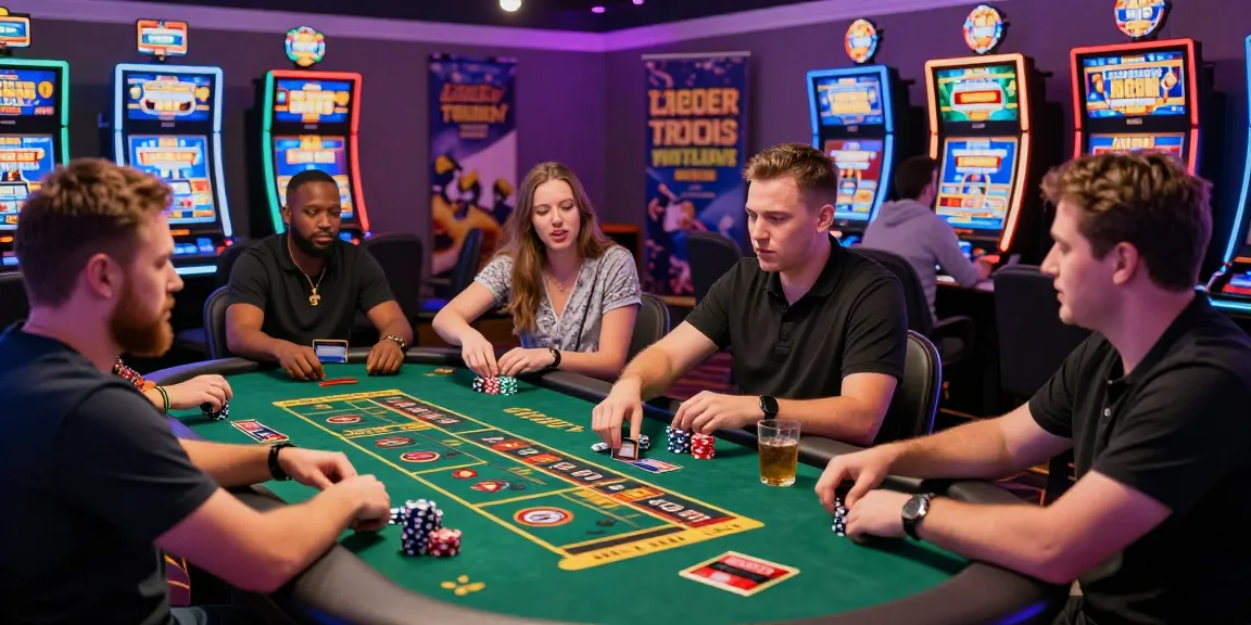 Players engaging at casinos that accept credit card, enjoying games with vibrant slot machines and live dealers.
