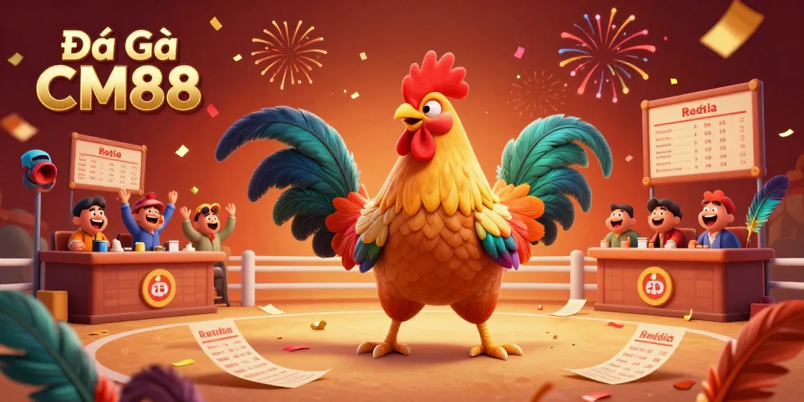 Engage in thrilling cockfighting excitement at Đá Gà CM88 with vibrant arena scenes and dynamic atmosphere